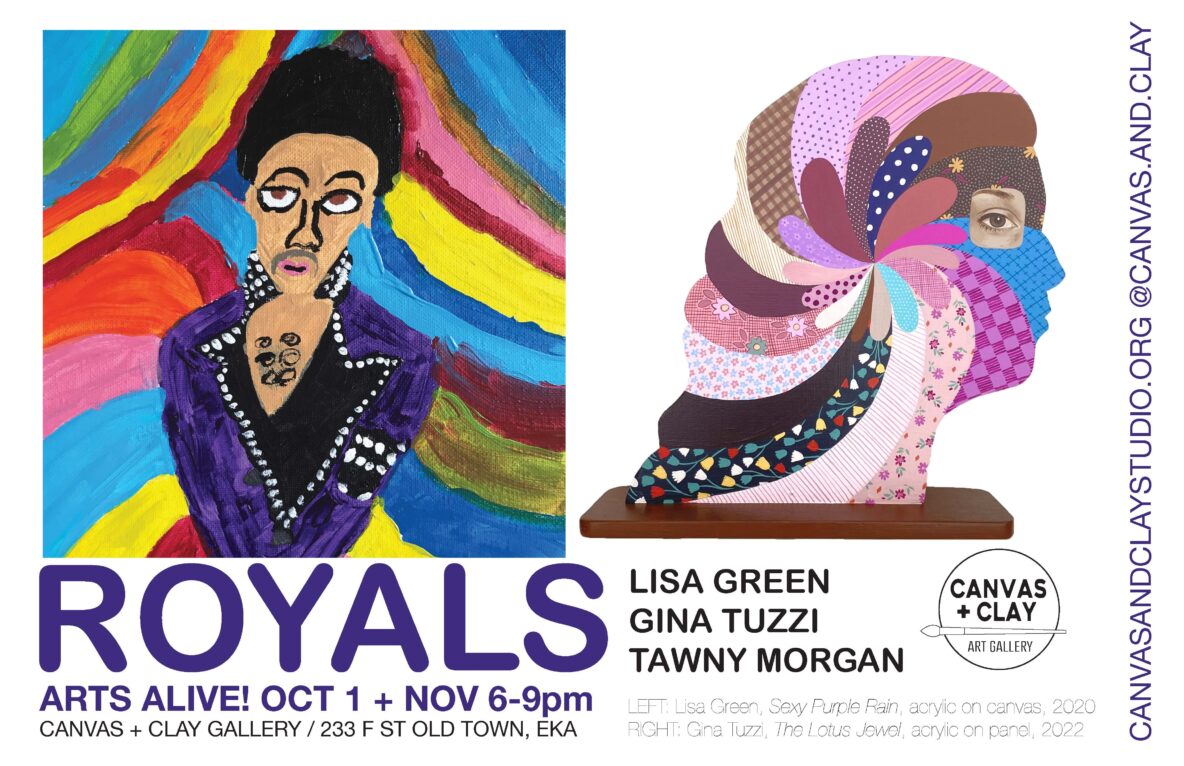 A flyer promoting a "Royals" art show